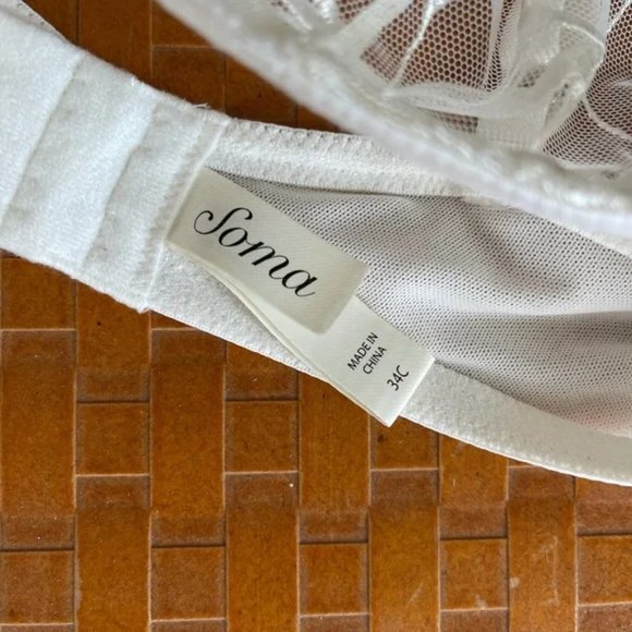 NWOT Soma Lace Sheer Bra - Picture 5 of 5